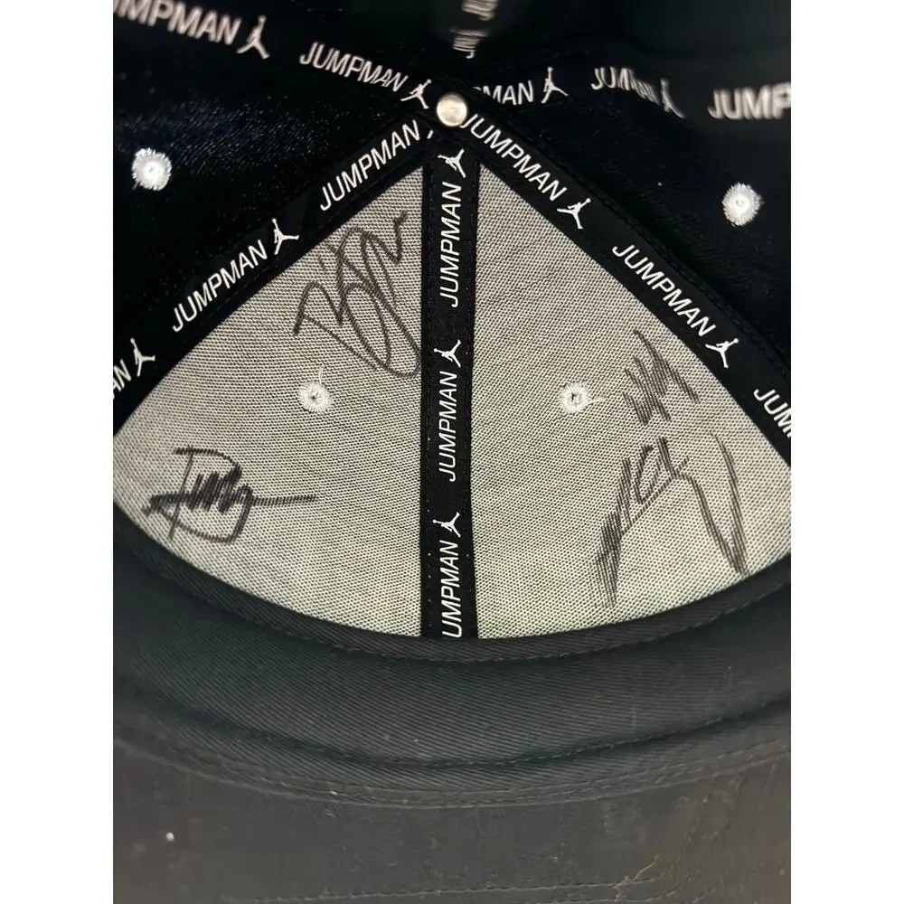 Jordan RE2PECT Derek Jeter Snapback Hat Black Adjustable Cap Autographed unknown